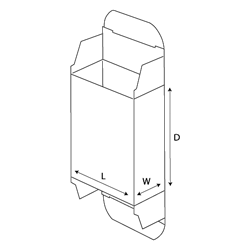 Airplane Style Straight Tuck End (Box)
